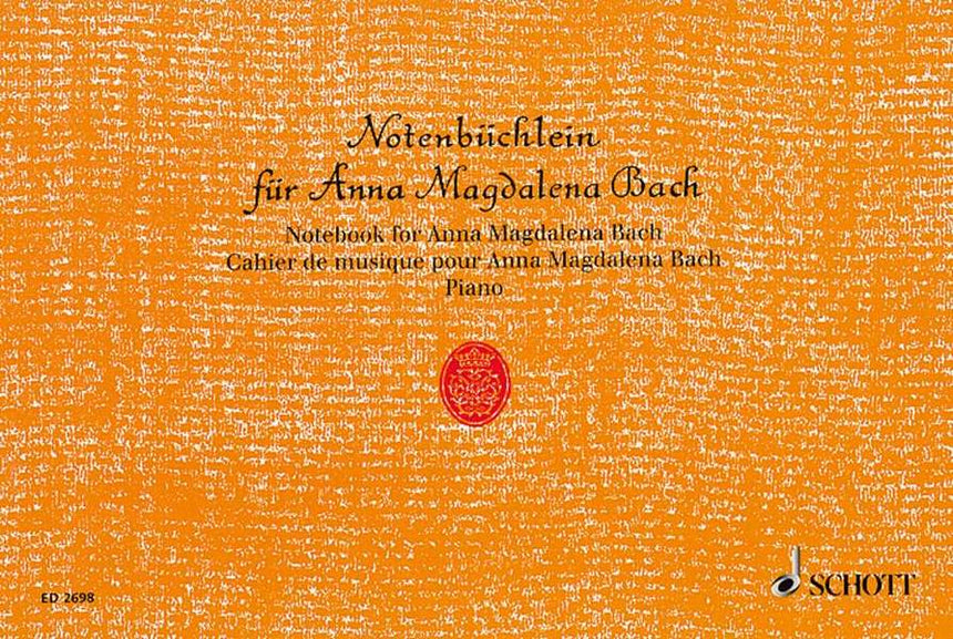 Notenbüchlein für Anna Magdalena Bach für Klavier - Bach, Johann Sebastian