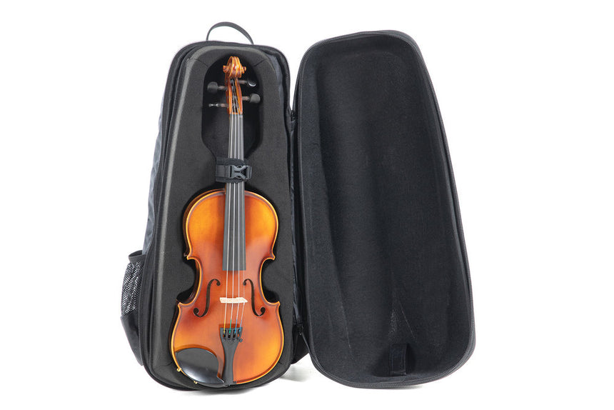 GEWA violin case, backpack, space bag, incl. bow case Titanium 4/4 - 3/4 33 x 67 (with bow case 79) x 19 cm