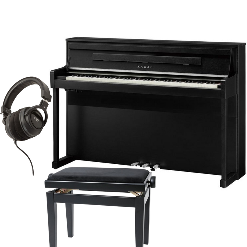 Kawai CA-901 Black Matt Bundle avec banc et écouteurs