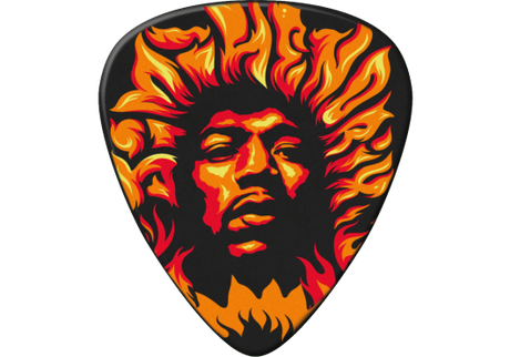 Player's Pack - Plektrum Jimi Hendrix Fire, heavy (6 Stck.) - ADU JHP14HV