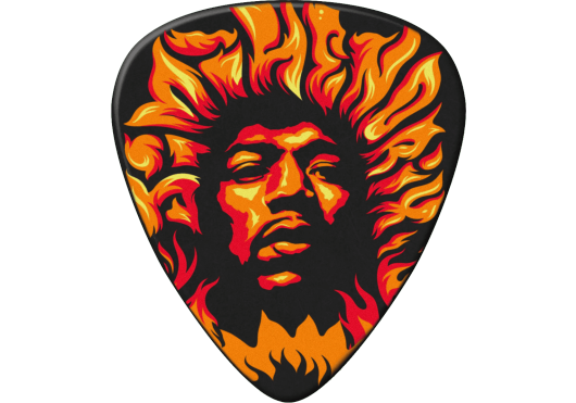 Pack Joueur - Plectrum Jimi Hendrix Fire, lourd (6 pcs.) - ADU JHP14HV