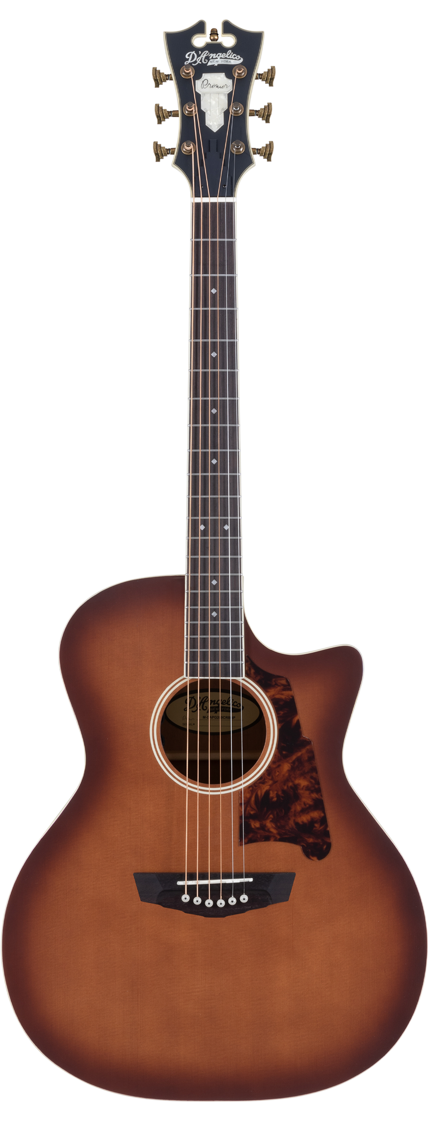 D'ANGELICO Premier Gramercy Caramel Burst Westerngitarre