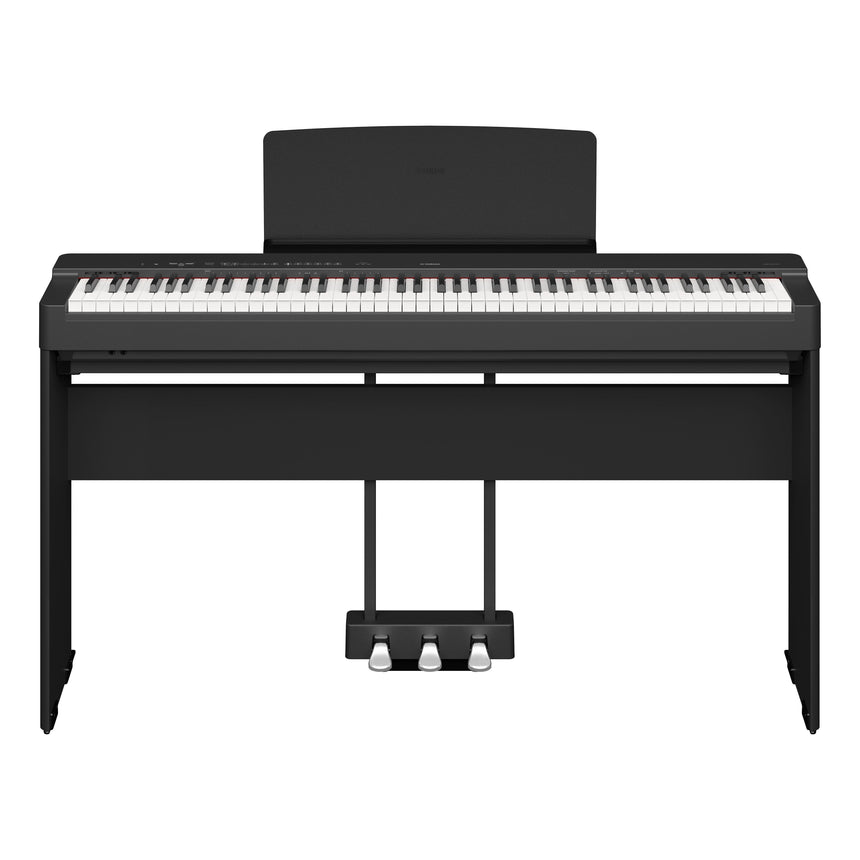 Yamaha P-225 Black Bundle avec support, pédales et écouteurs