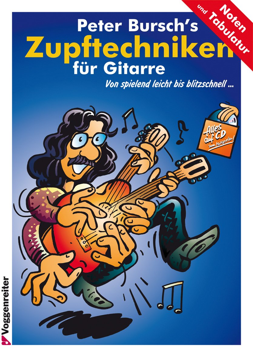 Zupftechniken für Gitarre (+CD) (Noten und Tab) - Bursch, Peter - Musik-Ebert Gmbh