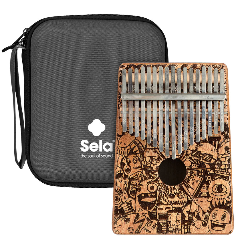 Sela Art Series Kalimba 17 Little Monster Laser