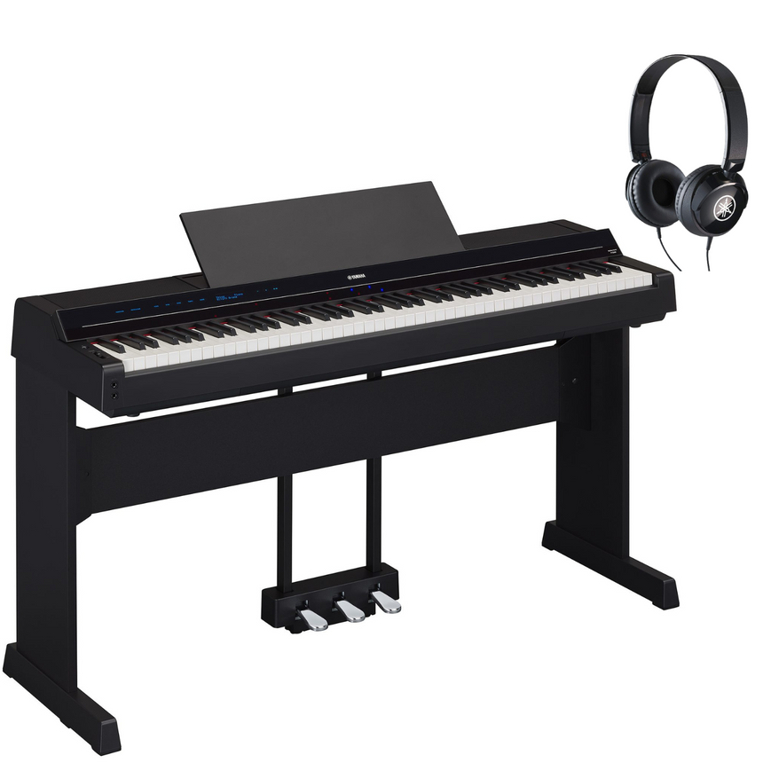 Yamaha P-S500 Schwarz Bundle mit Ständer, Pedalen und Kopfhörer