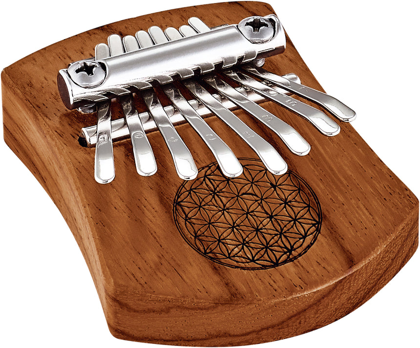 MEINL Sonic Energy Solid "Flower of Life" Mini Kalimba - 8 Töne / rotes Zebraholz - Musik-Ebert Gmbh