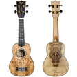 FLIGHT DUS410 QA Quilted Ash Sopran Ukulele mit Tasche - Musik-Ebert Gmbh