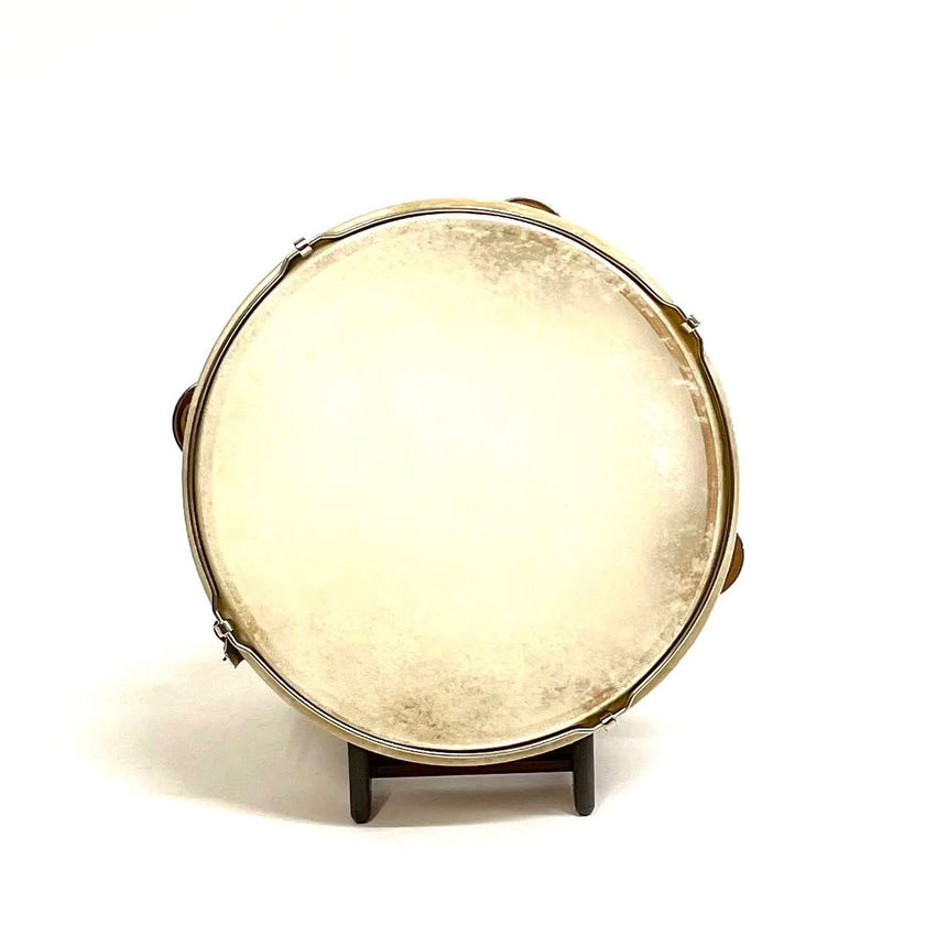 Migma 879/071 Tambourin Stimmbares Naturfell mit Schellen Ø 20 cm - Musik-Ebert Gmbh