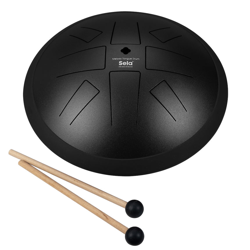 SELA Melody Tongue Drum 10" A Hirajoshi Black Steeldrum SE 370 inkl. Zubehör - Musik-Ebert Gmbh